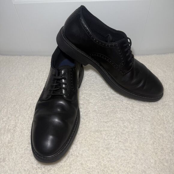 Cole Haan Go-To Plain Toe Black Leather Lace Up Oxfords Men’s Size 10.5 M - Picture 1 of 10